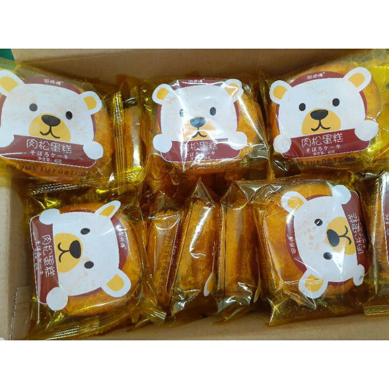 Bánh ruốc gấu chà bông 40g
