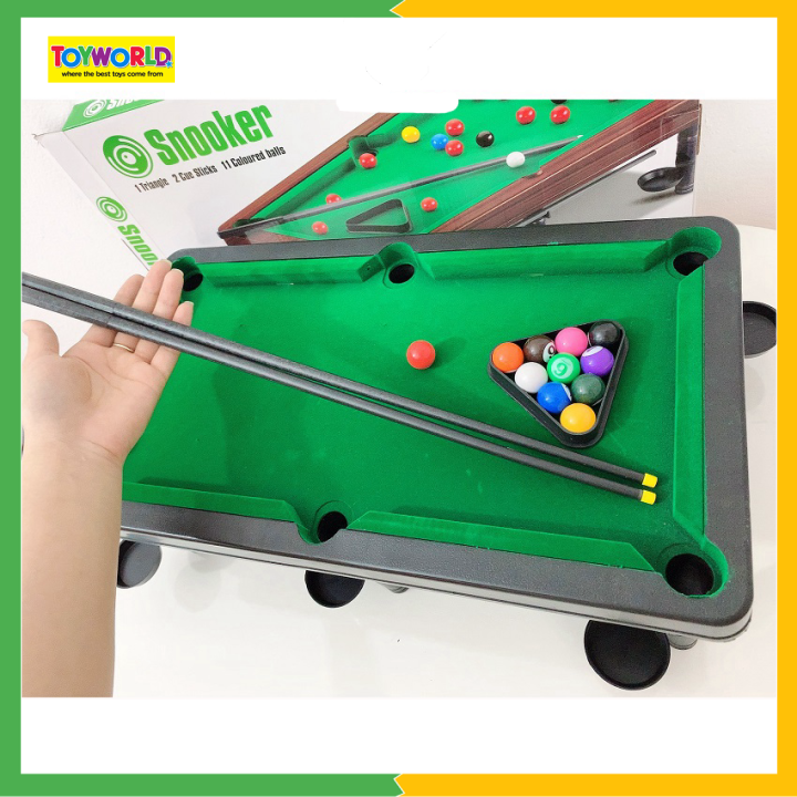 Đồ Chơi Bàn Bida Mini TOYWORLD 10 Viên Bi, Chất Lượng Cao Cấp, Cho Bé Thỏa Sức Vui Chơi
