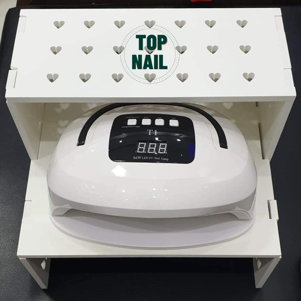 Kệ để chân làm nail , Gế kê chân làm móng chân loại to dày để vừa máy hơ gel 72w