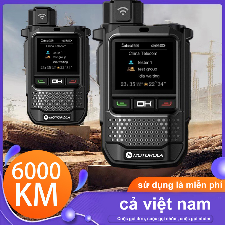Bộ đàm motorola r650 không giới hạn khoảng cách liên lạc nội bộ thời gian chờ dài di động hơn 5000 km bộ đàm 4g 5g
