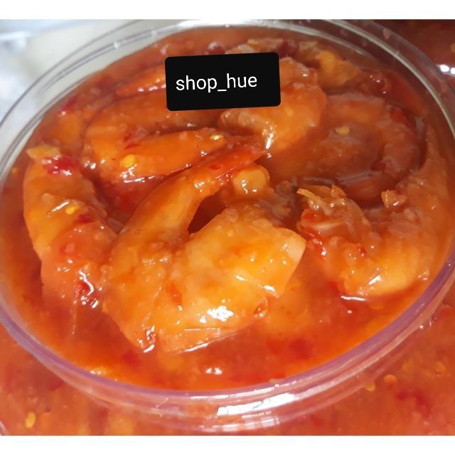 Tôm chua đặc biệt bỏ đầu siêu ngon,tôm cỡ lớn,Tôm chua Huế  combo 2 hủ 400gr