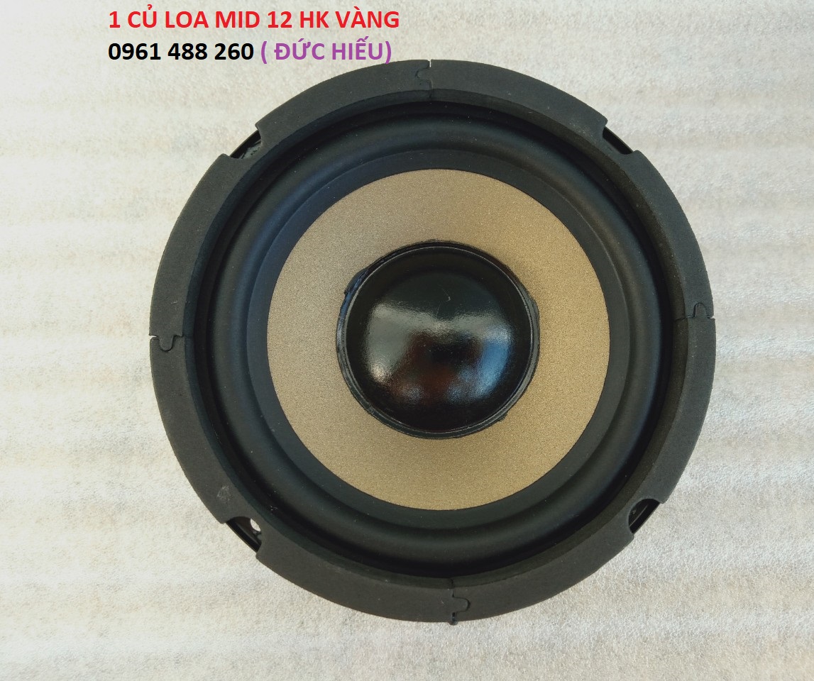 LOA- 1 CỦ LOA MID 12 HK MÀNG VÀNG