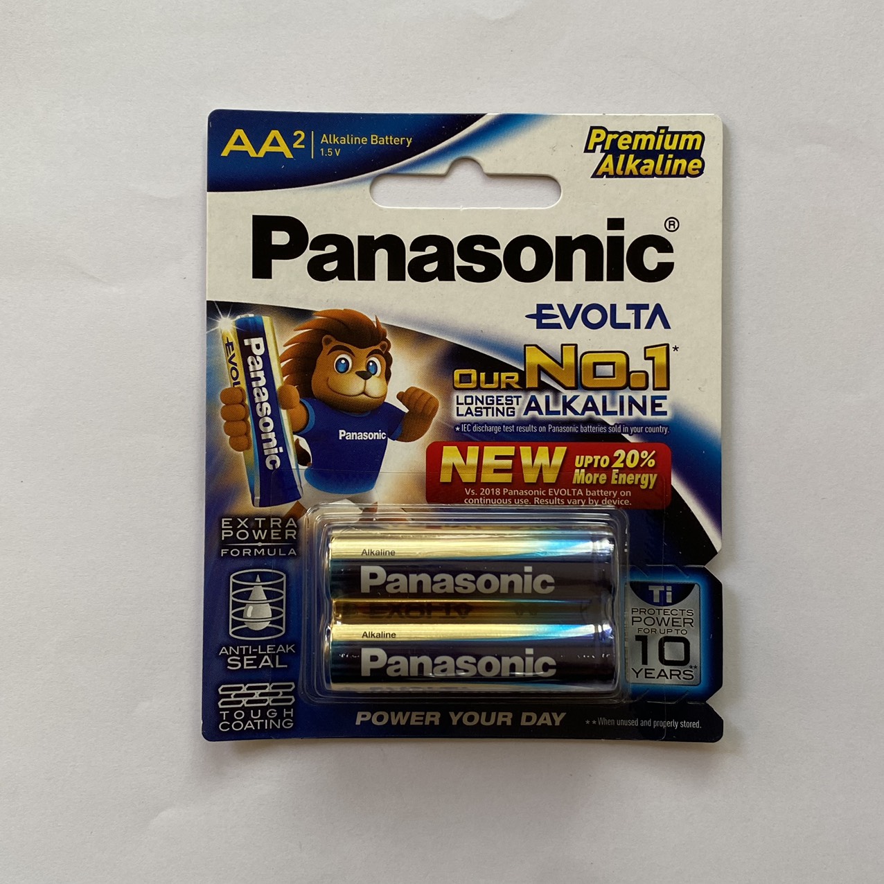 Vỉ 2 viên pin tiểu aa panasonic evolta lr6eg-2b chính hãng