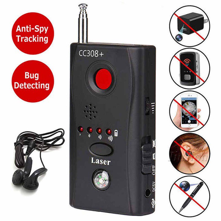 Máy Dò CC308+ máy phát hiện theo dõi , định vị, camera siêu nho CC308+ cao cấp Bảo hành 6 tháng