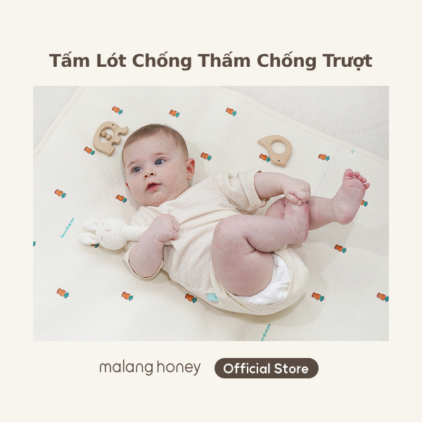 [Malang Honey] Nonslip 100% Waterproof Baby Breathable Mattress Pad Korea Premium Quality for Delicate Skin