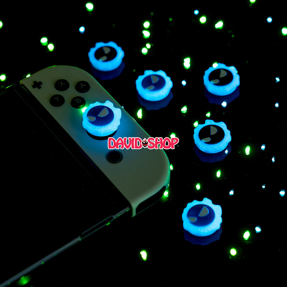 Núm bọc analog gengar dạ quang cho joy-con - nintendo switch oled, v1, v2, lite