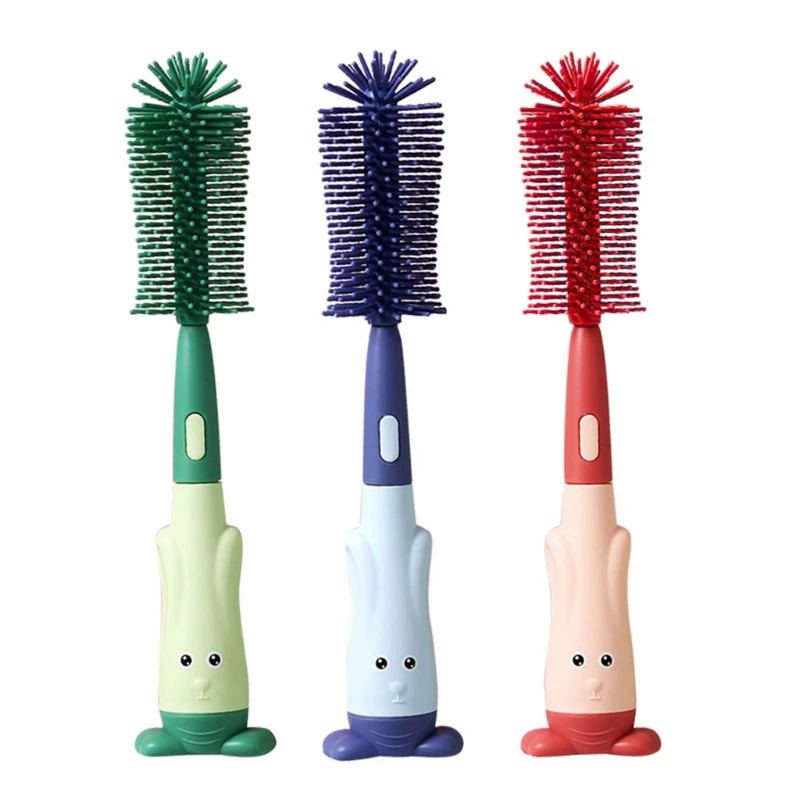 3 Trong 1 Chai Bàn Chải Cleaner Kit Trẻ Sơ Sinh Núm Vú Bàn Chải Uống Rơm Bàn Chải Làm Sạch Thiết Lập Công Cụ Cho Trẻ Sơ Sinh Ăn Chai