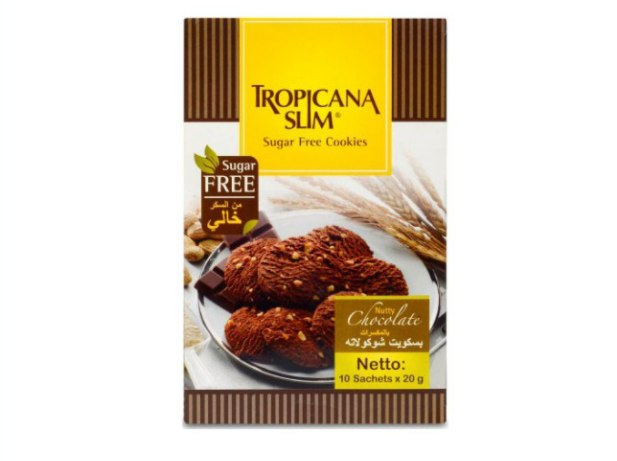 Bánh ăn kiêng Tropicana Slim - bánh cookies yến mạch hạt chia hương socola