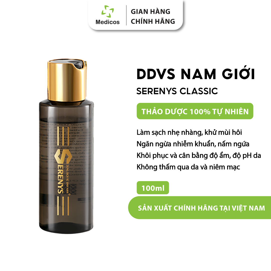 Dung dịch vệ sinh nam serenys classic giúp giảm nấm ngứa khử mùi hôi & nhiễm khuẩn