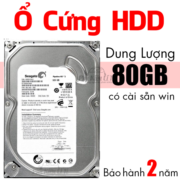 Ổ cứng HDD máy tính bàn Seagate 80GB Bảo Hành 2 Năm