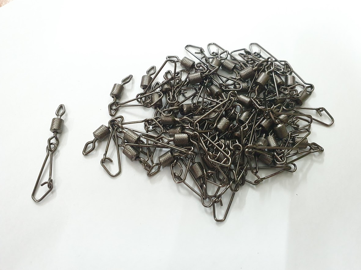 Bộ 30 cái khóa thép ma ní chéo tùy chọn size loại 1 vòng tải cá 35kg-ĐỒ CÂU CÁ ĐỨC NGUYÊN [Shop đồ câu cá uy tín]