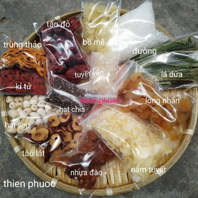 Xưởng sỉ set chè dưỡng nhan 400gram chè dưỡng nhan tuyết yến
