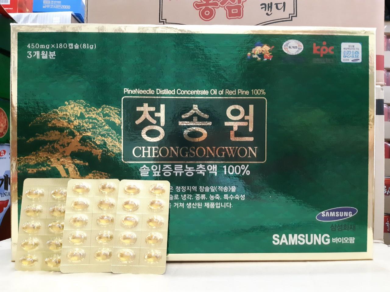 Tinh dầu thông đỏ hàn quốc