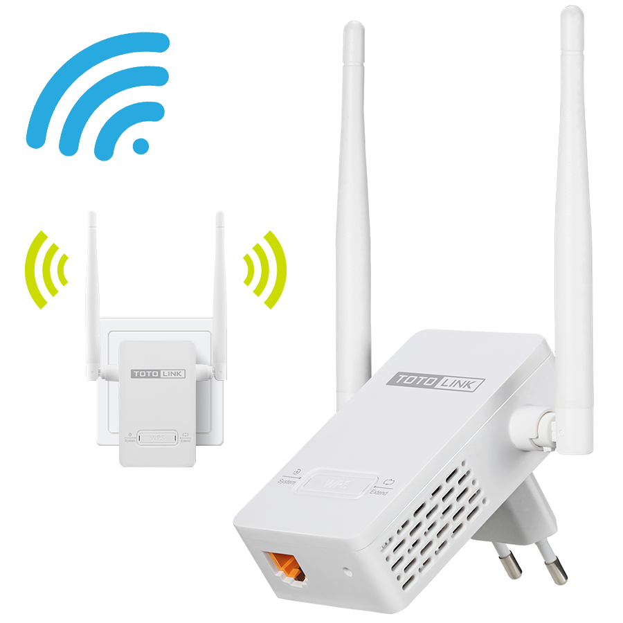 Kích sóng wifi 2 râu tốc độ 300mbps totolink ex200