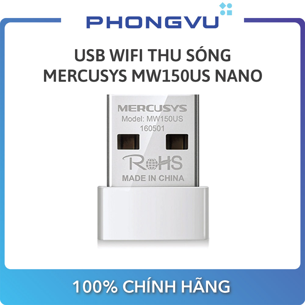 Usb wifi thu sóng mercusys mw150us nano - bảo hành 24 tháng