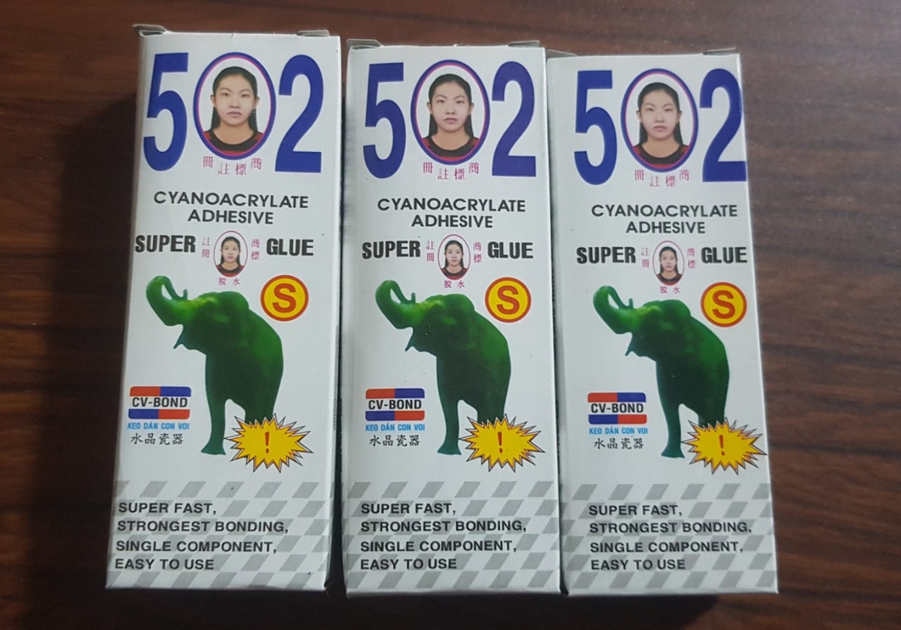 Keo dán 502 siêu dính hiệu thuận tiến logo con voi