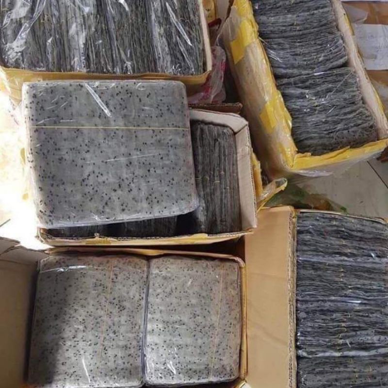 Bánh tráng mè đen nhúng nước dùng cuốn rau thịt cá gỏi loại 1- bịch 2kg gồm 100 lá bánh to