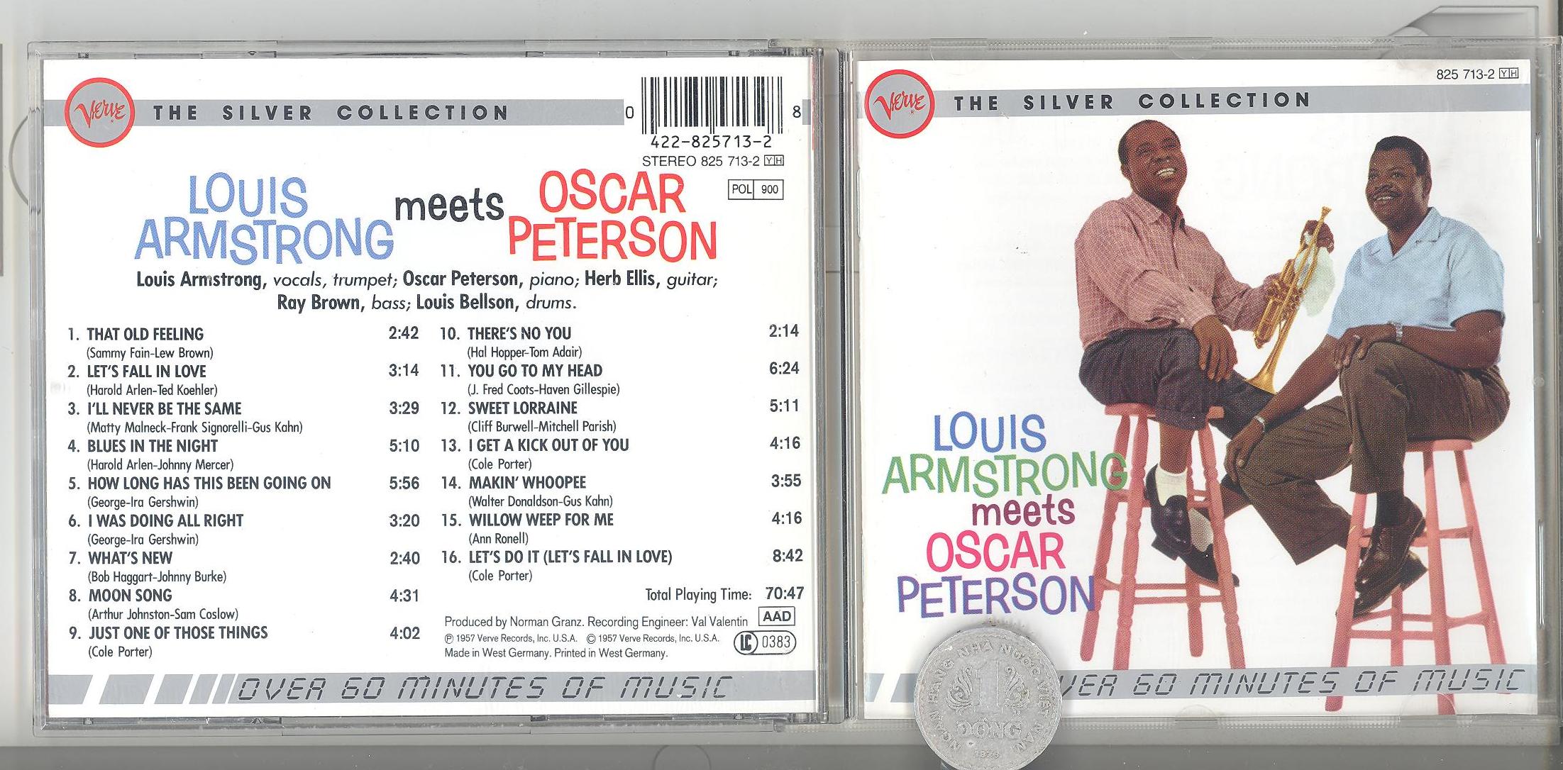 stereomate - Đĩa nhạc - CD gốc: Louis Armstrong Meets Oscar Peterson [West Germany]