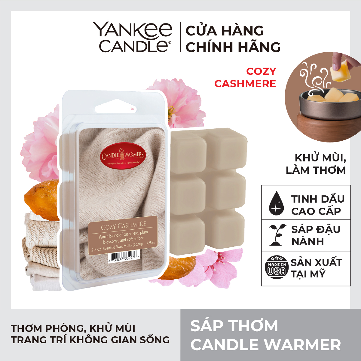 Sáp thơm Candle Warmer - Cozy Cashmere