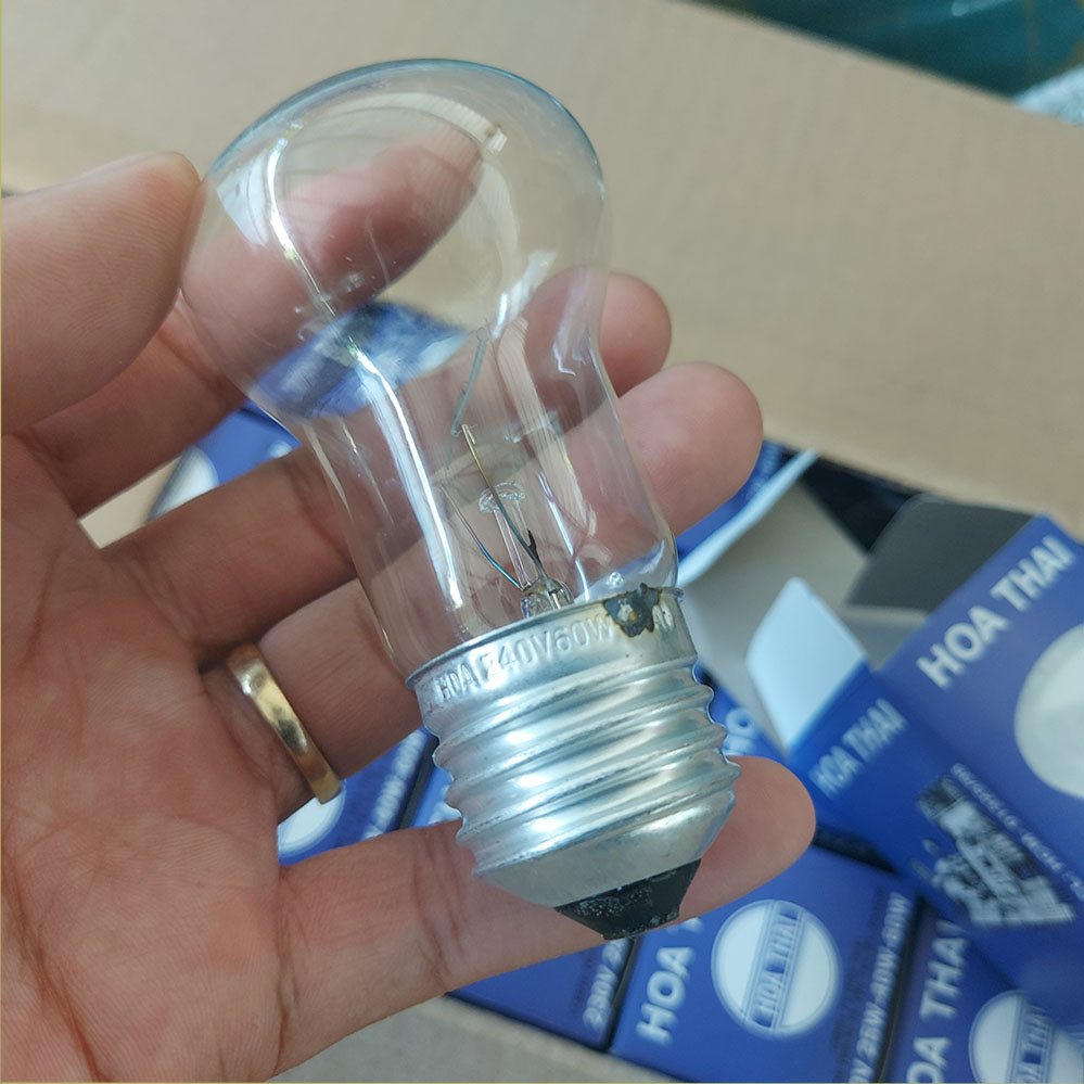 Combo 10 Bóng đèn sợi đốt 220v 60w trắng trong chuyên ấp trứng