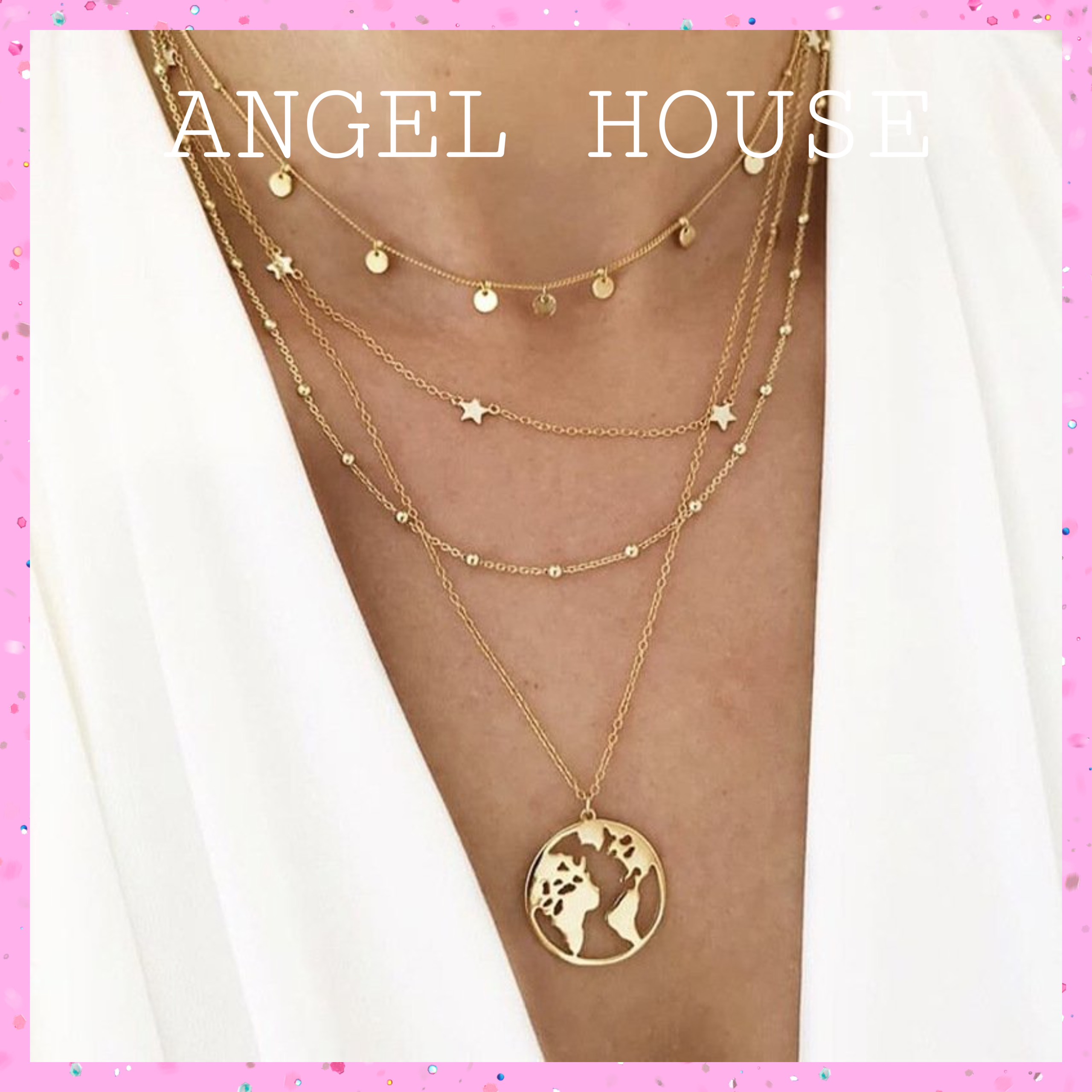 Dây chuyền phong cách cá tính sang trọng angel.house