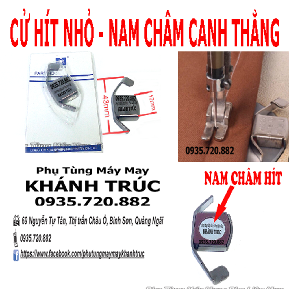 Cử hít Nhỏ - gá may thẳng máy may công nghiệp