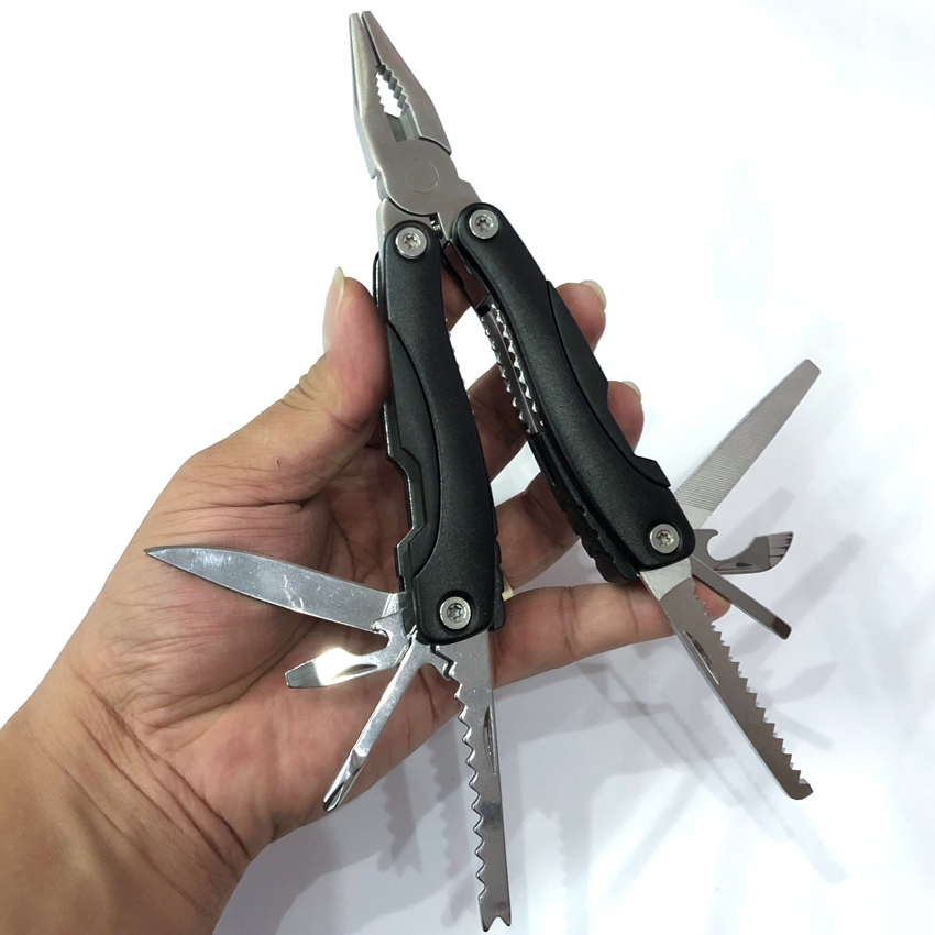 Kềm màu đa năng 9 chức năng 8 món vỏ đen