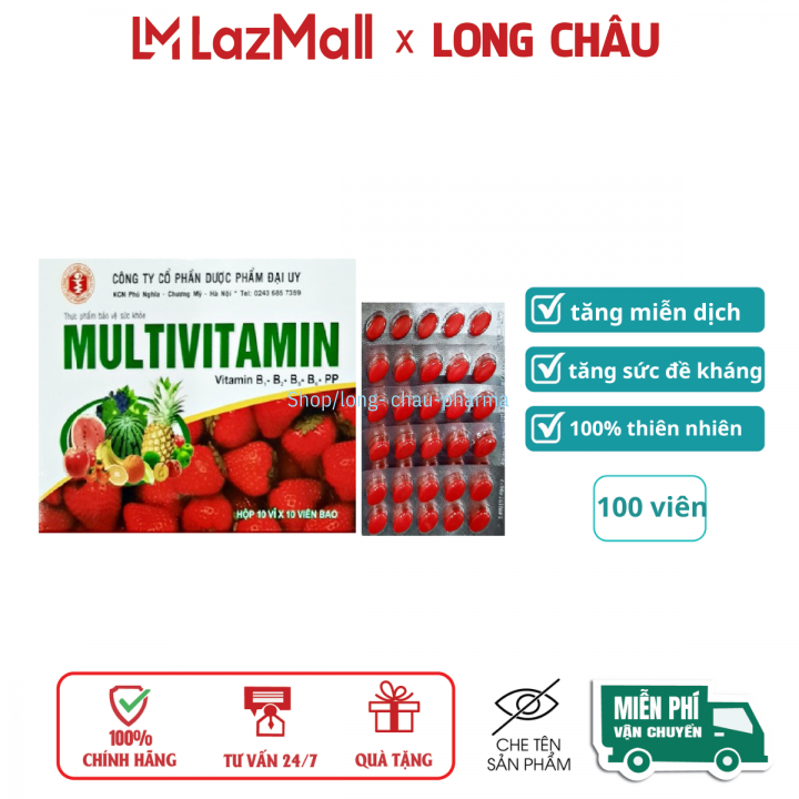Multivitamin Đại Uy giúp bổ sung vitamin, giúp tăng cường sức đề kháng