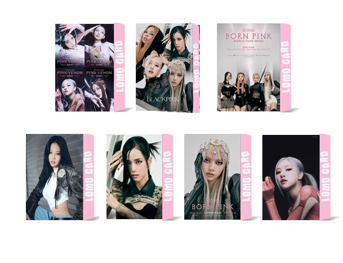 Hộp 30 tấm lomo backpink album " born pink"