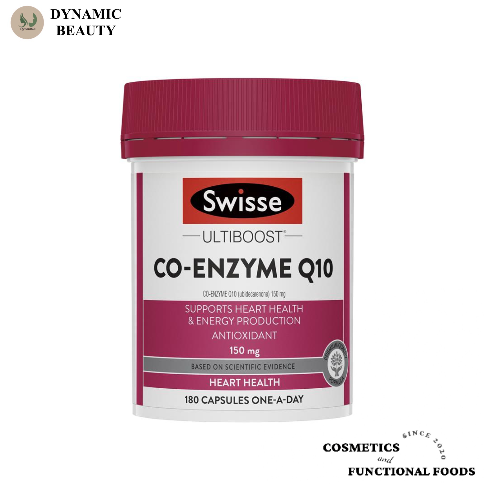 Viên uống bổ tim Swisse ultiboost co enzyme q10 150mg 180 viên hỗ trợ sức khỏe tim mạch CoQ10 của Úc