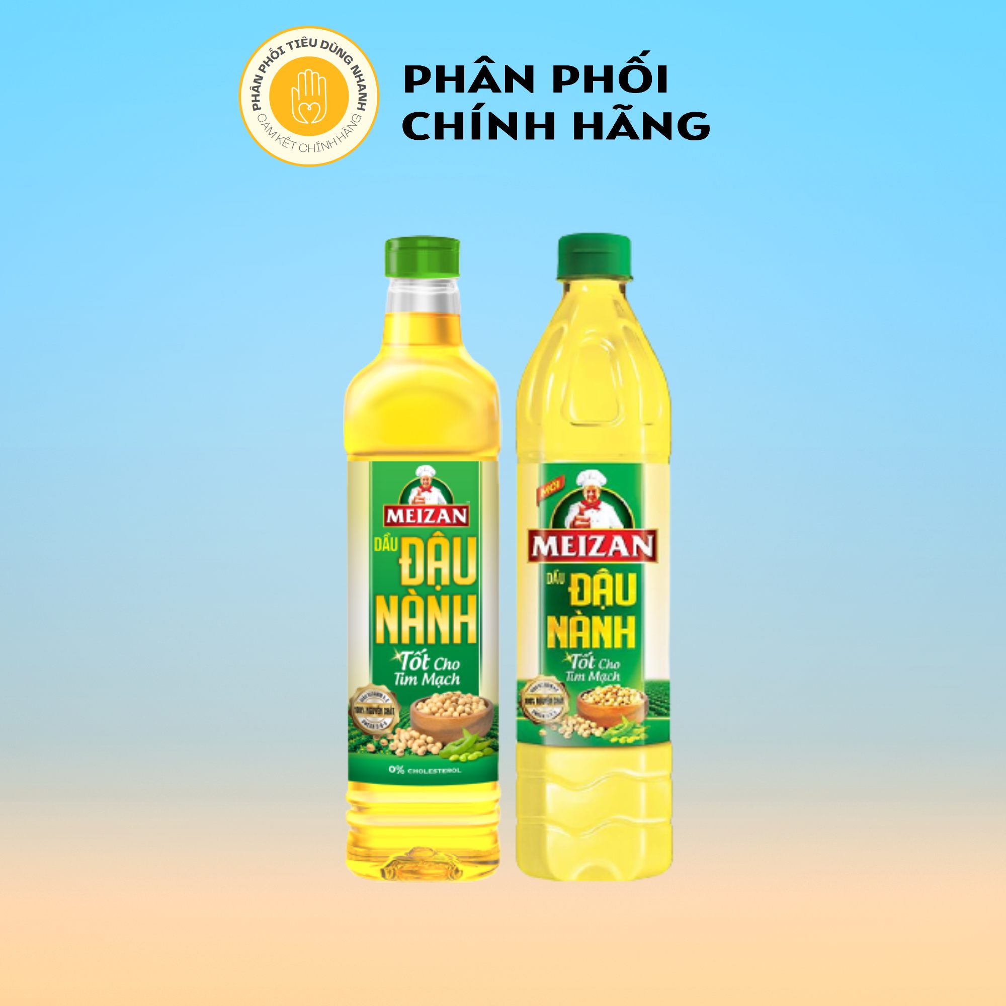 Dầu Ăn Cao Cấp Đậu Nành Meizan Tốt Cho Tim Mạch 1L