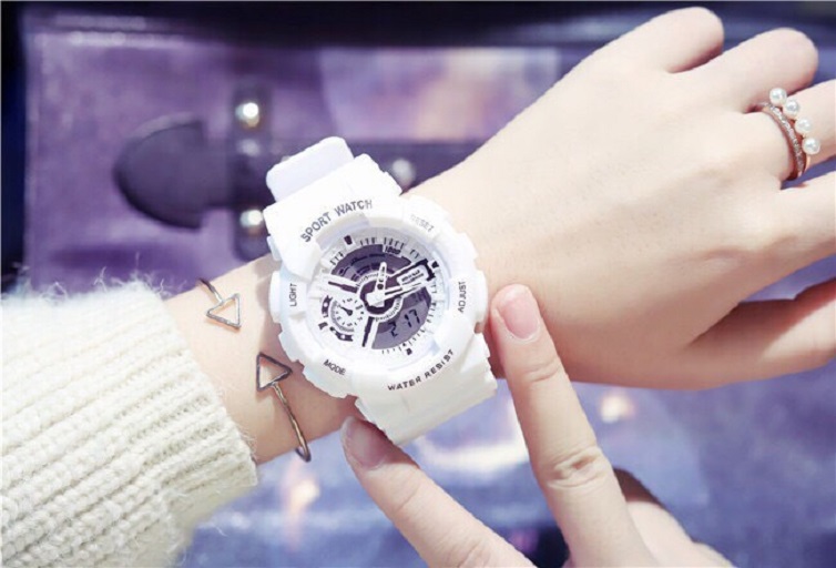 Đồng hồ điện tử nam nữ Sport Watch chạy kim và điện tử cực chất MS8267