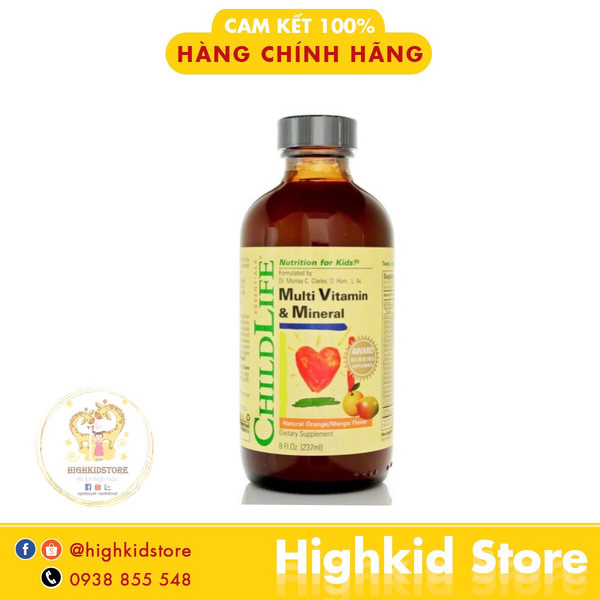 ChildLife Multi Vitamin Mineral Vitamin Tổng Hợp Cho Bé