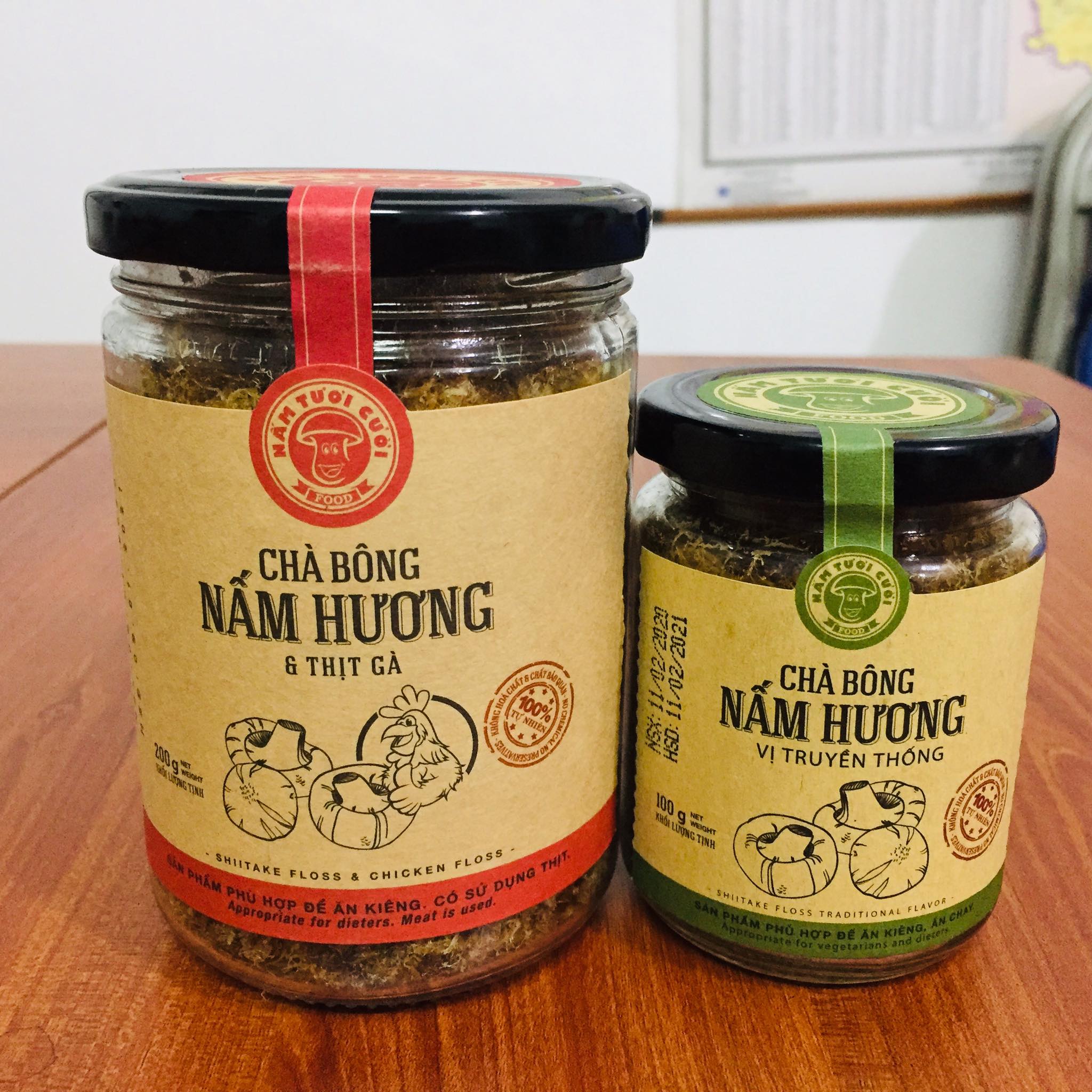 Chà bông (Ruốc chay ) nấm hương Nấm Tươi Cười (vị truyền thống) - Phù hợp ăn chay