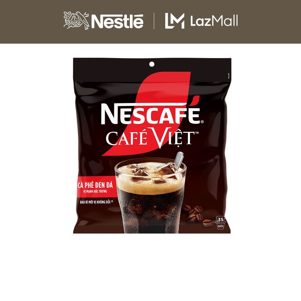 [ƯU ĐÃI THÁNG 4] Cà phê đen hòa tan NESCAFE Café Việt (Túi 35 gói x 16g)
