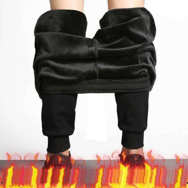 Quần Jogger Nam Lót Nỉ Lông, Ấm Áp, Dày đẹp, thích hợp mặc nhà, chơi thể thao mùa đông, Ống không bó sát, mặc rất thoải mái, bigsize 90KG
