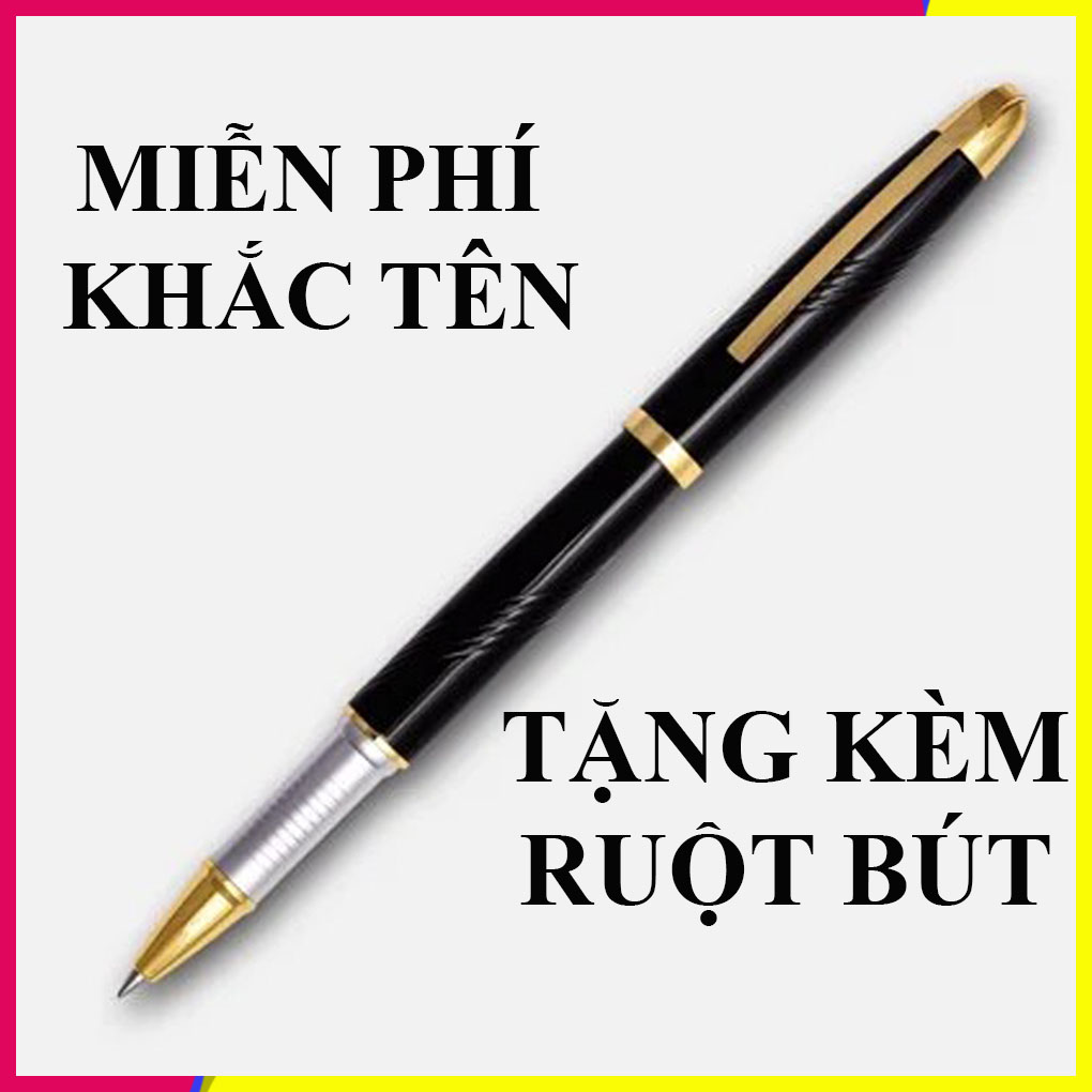 [HCM][KHẮC TÊN MIỄN PHÍ] [TẶNG MỰC ĐI KÈM]  L&C - Bút dạ bi ký tên cao cấp LC001(Đen) chất liệu Đồng nguyên khốingòi viết 0.5mm -phù hợp cho viết nhật ký ghi chú công việc quà tặng độc đáo cho khá