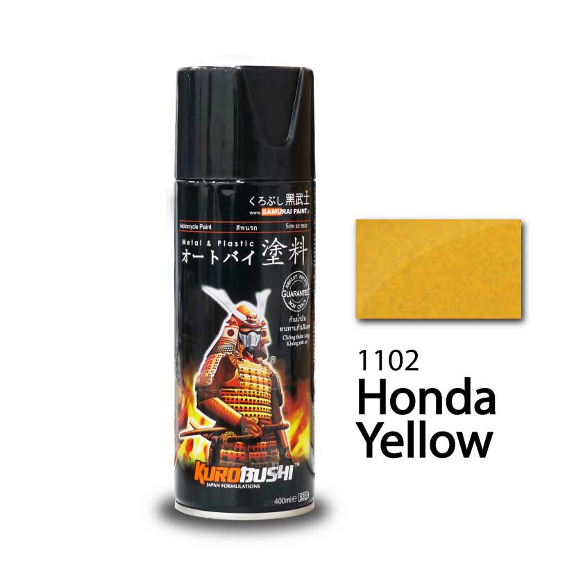 Sơn samurai kurobushi màu kim loại vàng honda
