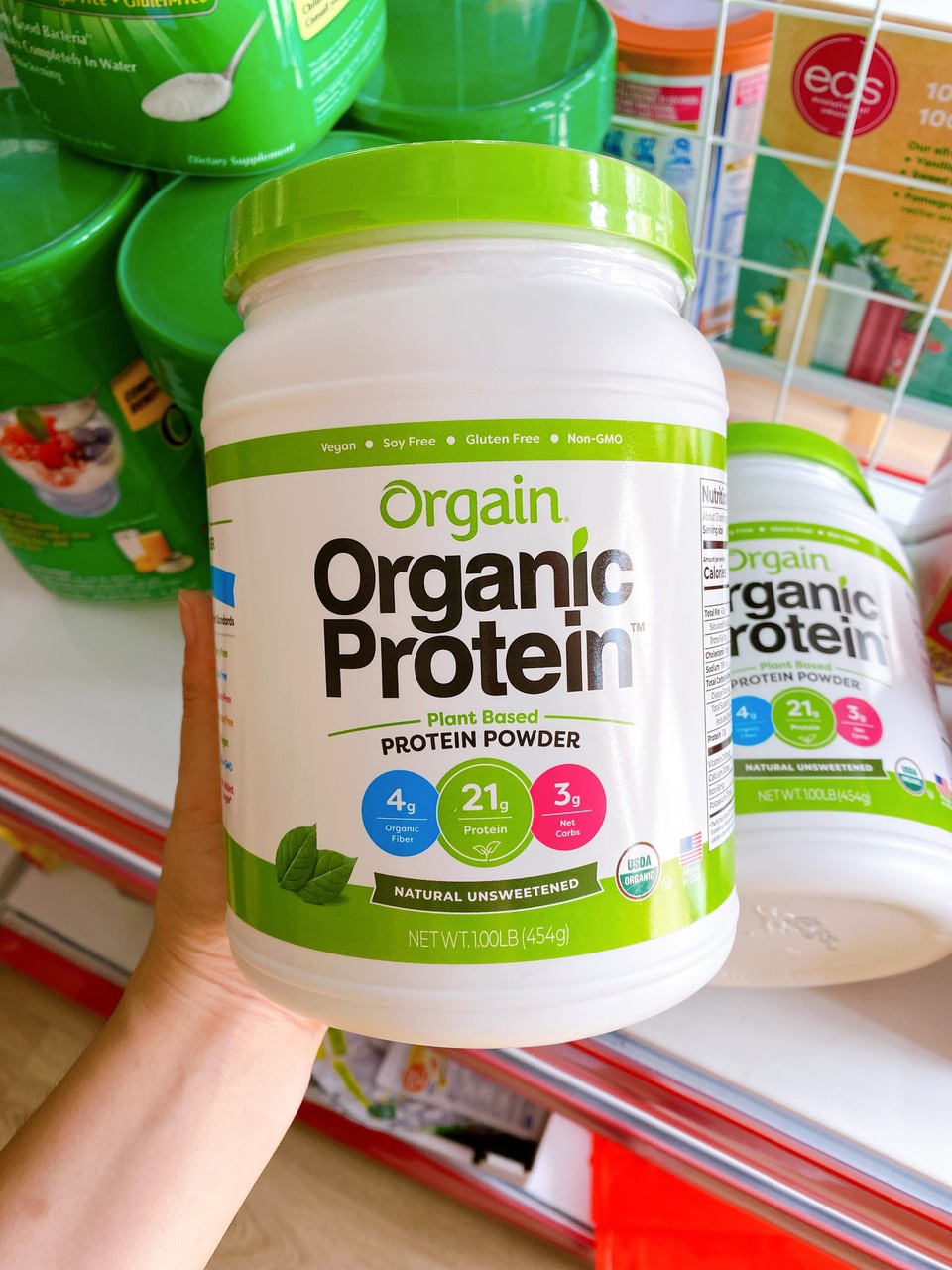 Bột Orgain Organic Plant Based Protein Không Đường 454g 05/2021