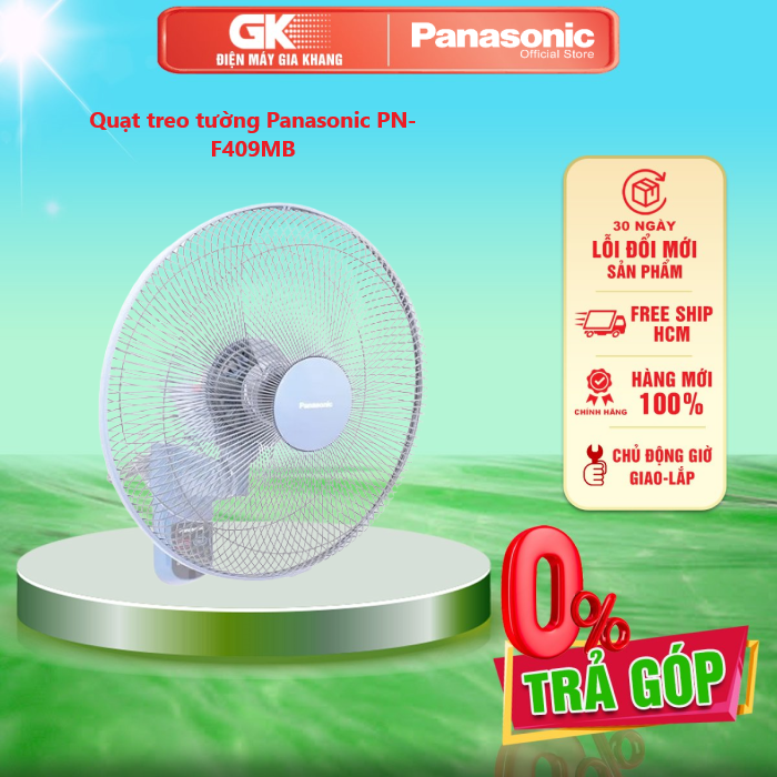 Quạt treo tường panasonic pn-f409mb - giao toàn quốc - freeship hcm