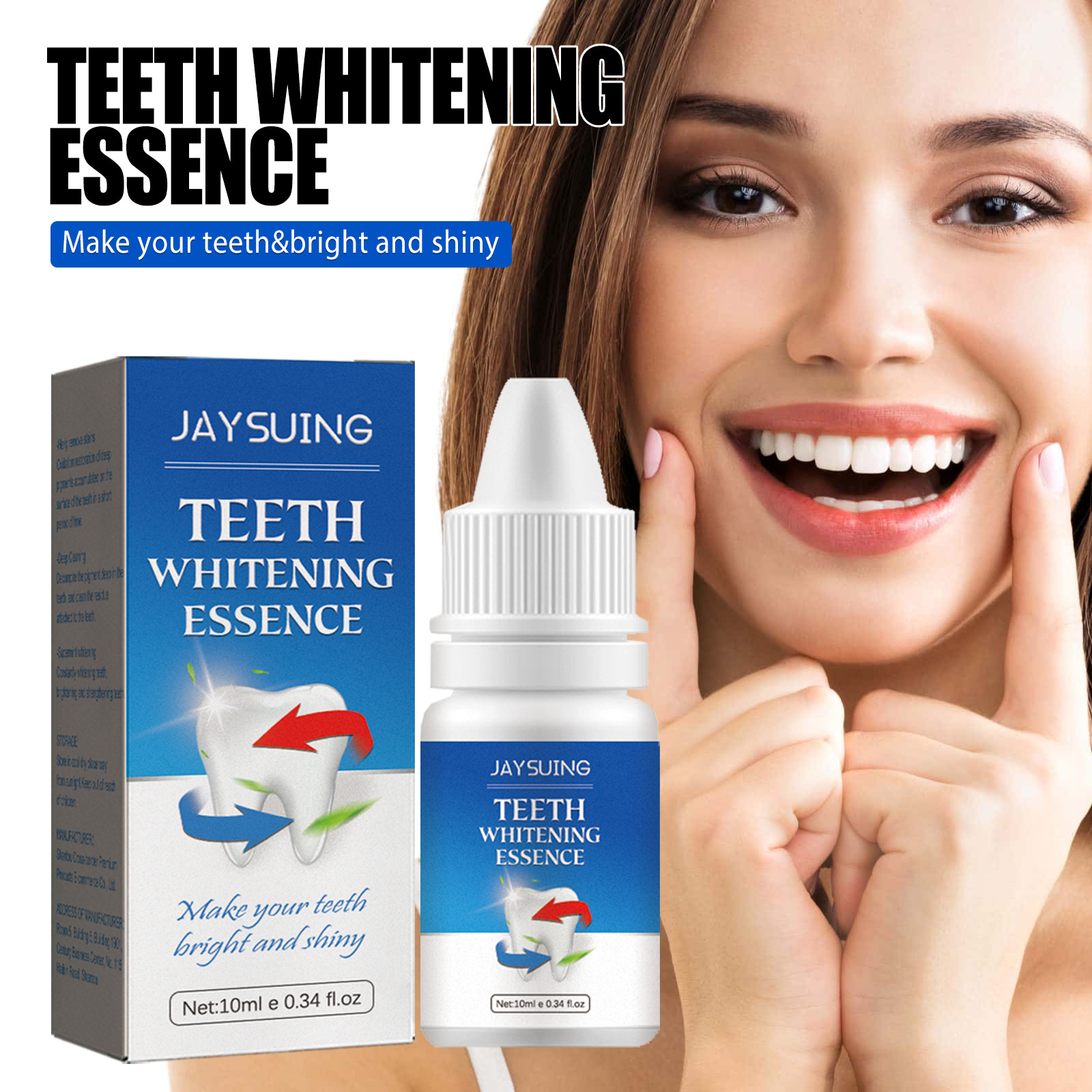 Jaysuing Tooth Whitening Essence Beauty Tooth Repair Stain Removal Liquid