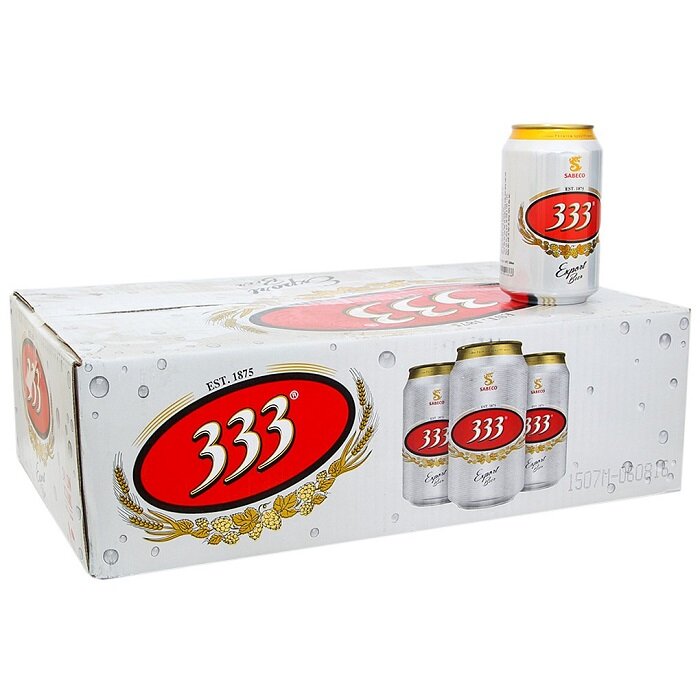 Thùng bia 333 24l 330ml