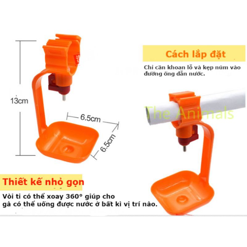[HCM]Núm uống 1 quai cho gà set 10 cái
