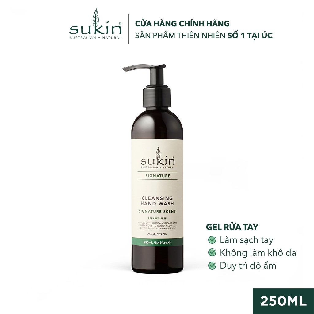 Gel Rửa Tay Sukin Signature Cleansing Hand Wash Signature Scent 250ml