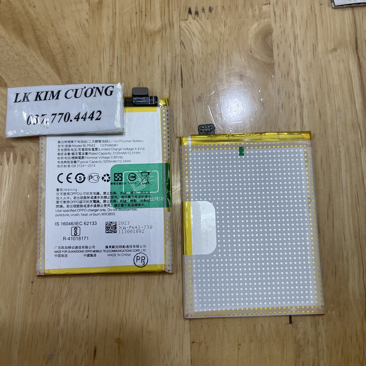 Pin blp643 dành cho oppo r11s