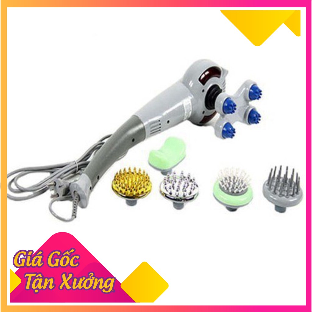 [HCM]Máy massage toàn thân cầm tay hồng ngoại 7 đầu đa năng KING Massage Magic King thiết kế chắc gọn gàng tiện lợi ( bảo hành 12 tháng )