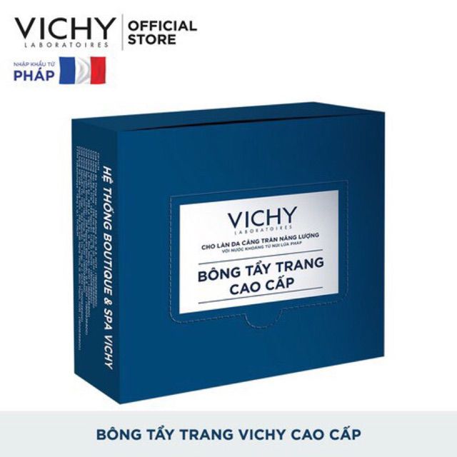 Bông tẩy trang cao cấp Vichy 80 miếng