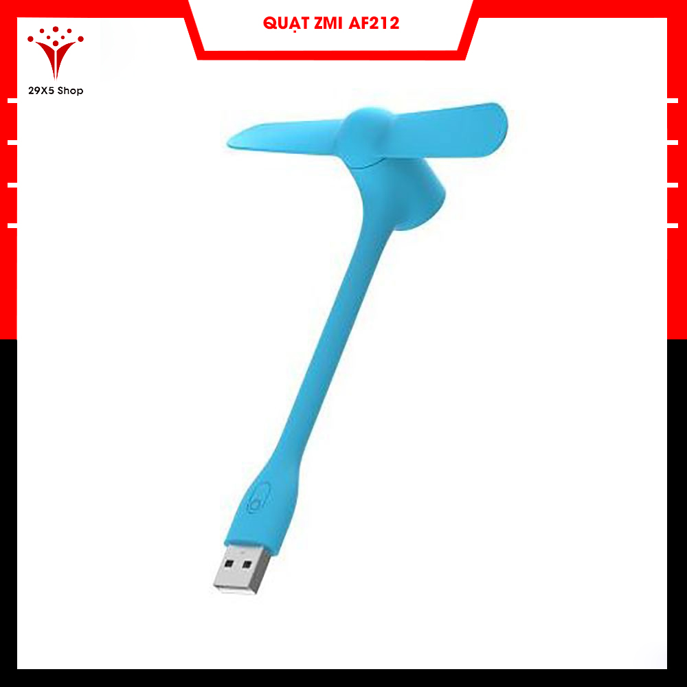 Quạt usb zmi af212 gen 2 có nút chỉnh tốc độ, bật tắt