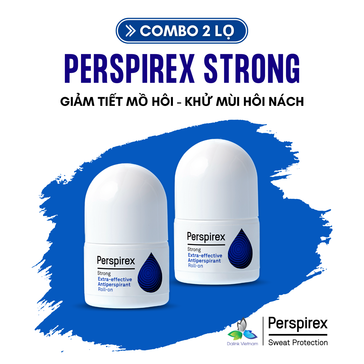 COMBO 2 LỌ Perspirex Strong 20ml - giảm tiết mồ hôi và khử mùi hôi nách