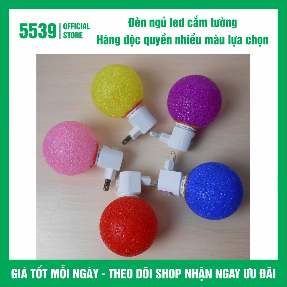 Đèn ngủ led cắm tường nhiều màu lựa chọn Hot trend - Shop 5539